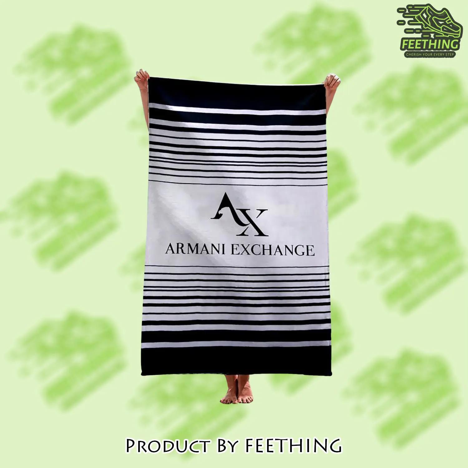 Armani exchange soft cotton bath large beach towel for women - ft-bt-292468