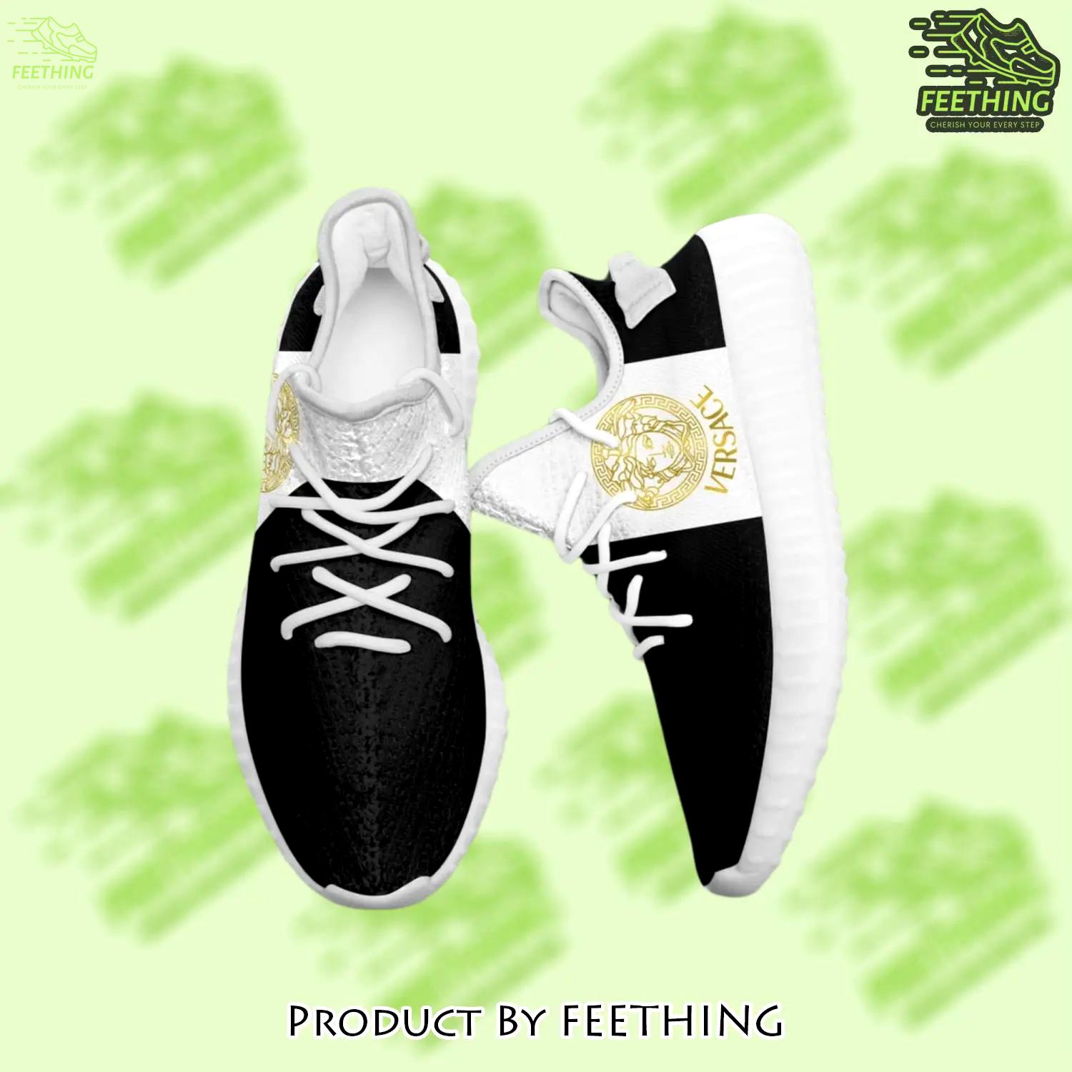Buy gianni versace black white yeezy boost shoes sport sneakers best for men women 45 yzes - ft-ys-589798