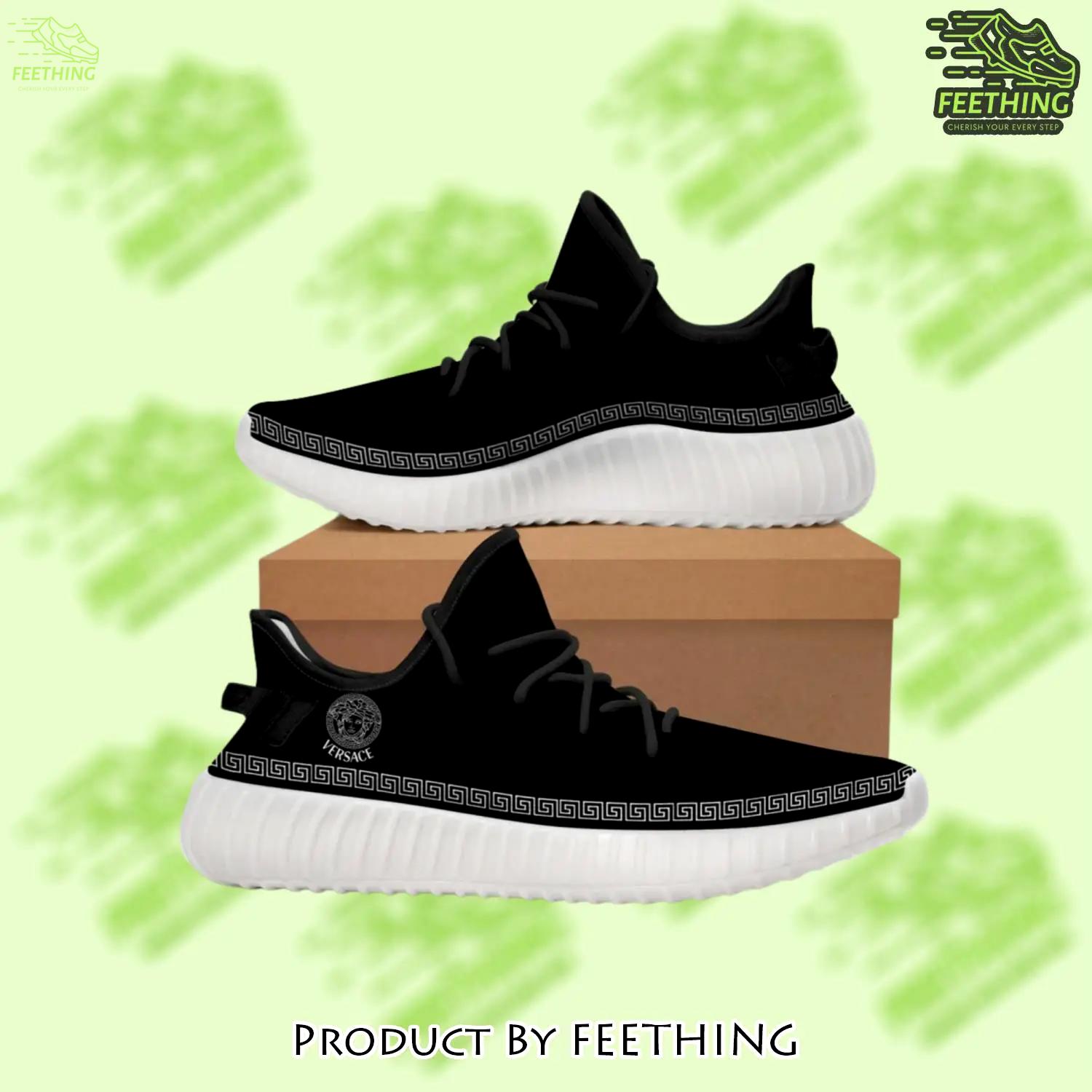Buy gianni versace black white yeezy boost shoes sport sneakers best for men women 51 yzes - ft-ys-335974