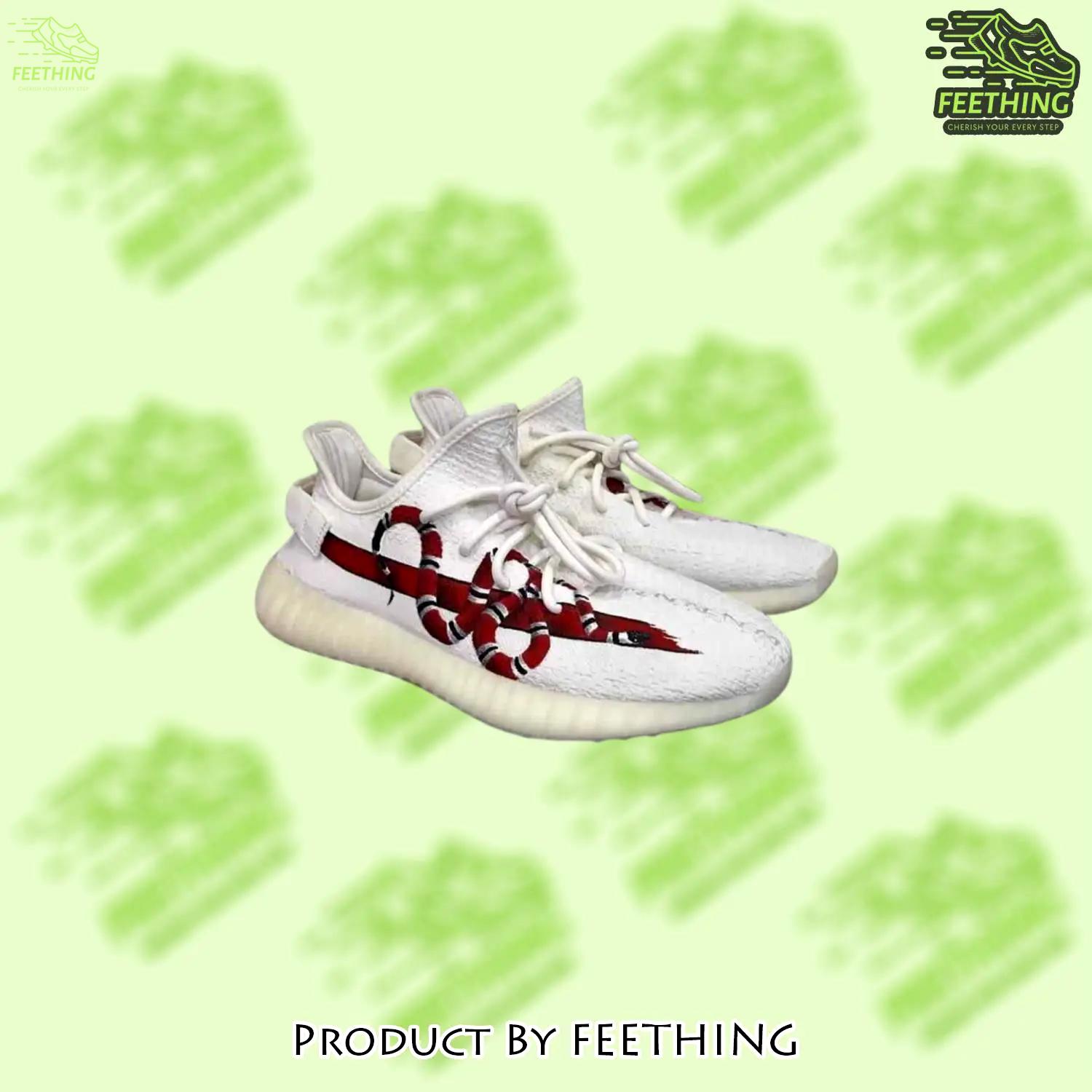 Buy gucci red snake yeezy boost shoes sport sneakers best gifts for men women 138 yzes - ft-ys-376696