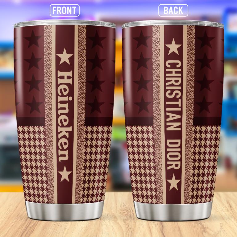 Dior heineken stainless steel tumbler 20oz/30oz