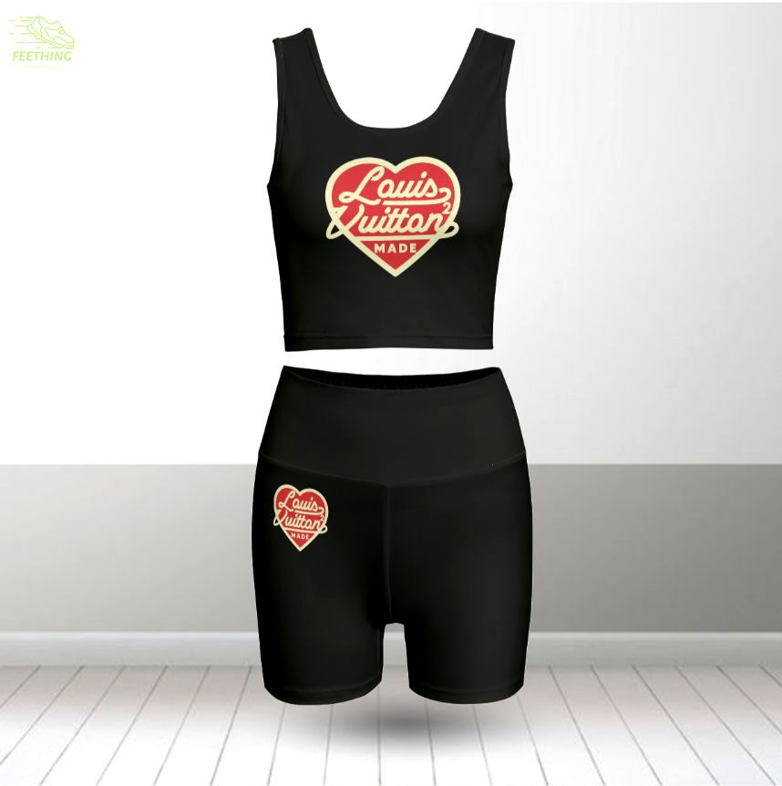 Louis vuitton summer women sport bra yoga set running outfit sby1001