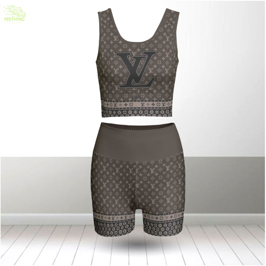 Louis vuitton summer women sport bra yoga set running outfit sby1002