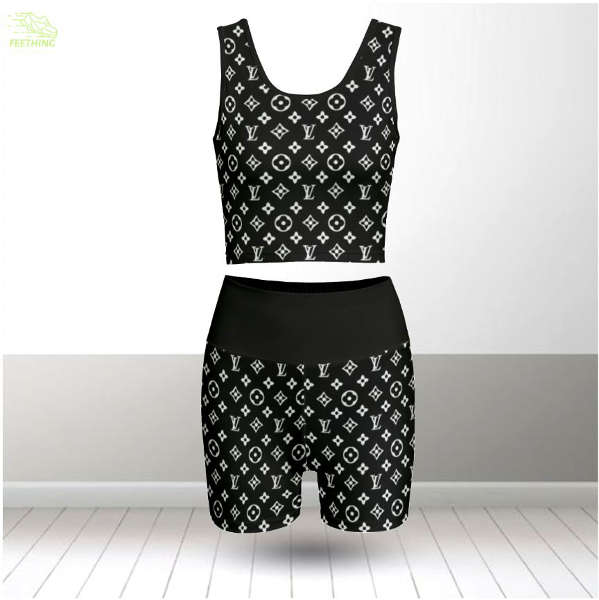 Louis vuitton summer women sport bra yoga set running outfit sby1003