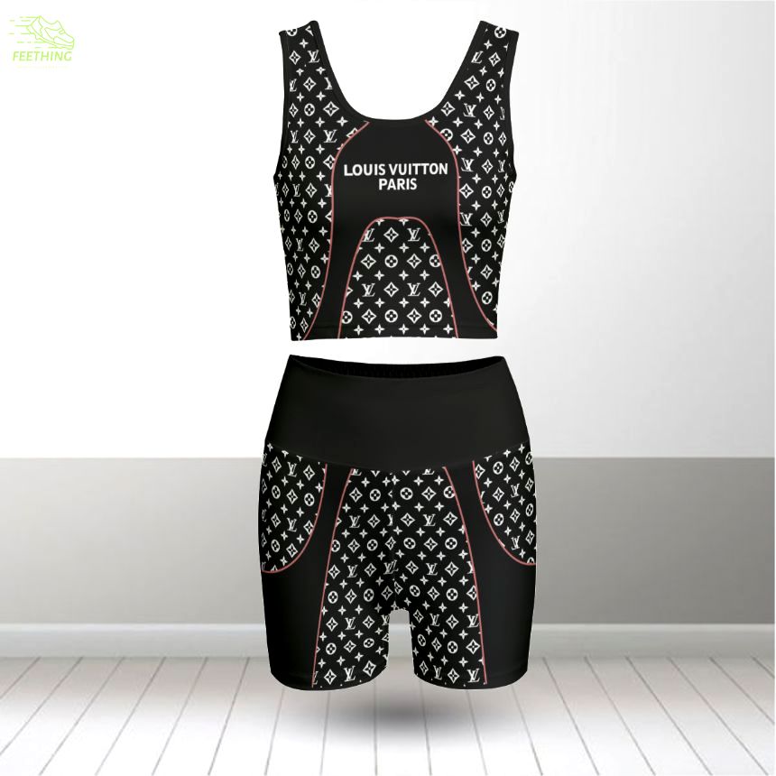 Louis vuitton summer women sport bra yoga set running outfit sby1005