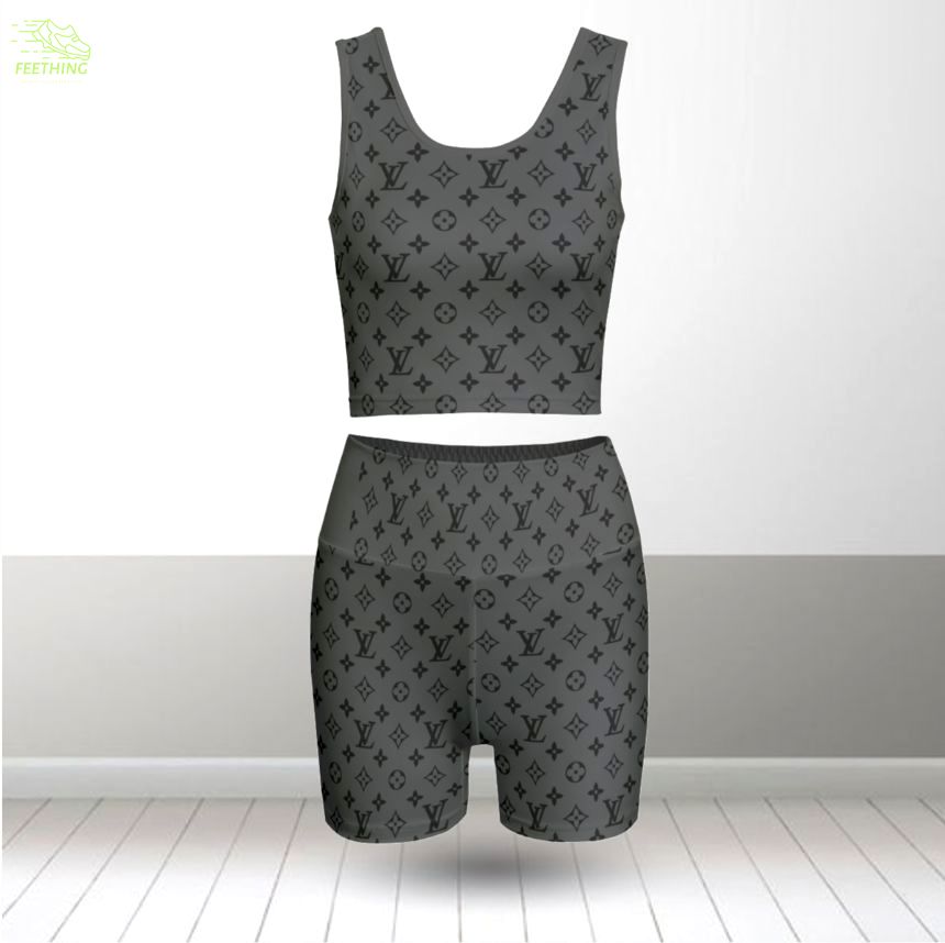 Louis vuitton summer women sport bra yoga set running outfit sby1007