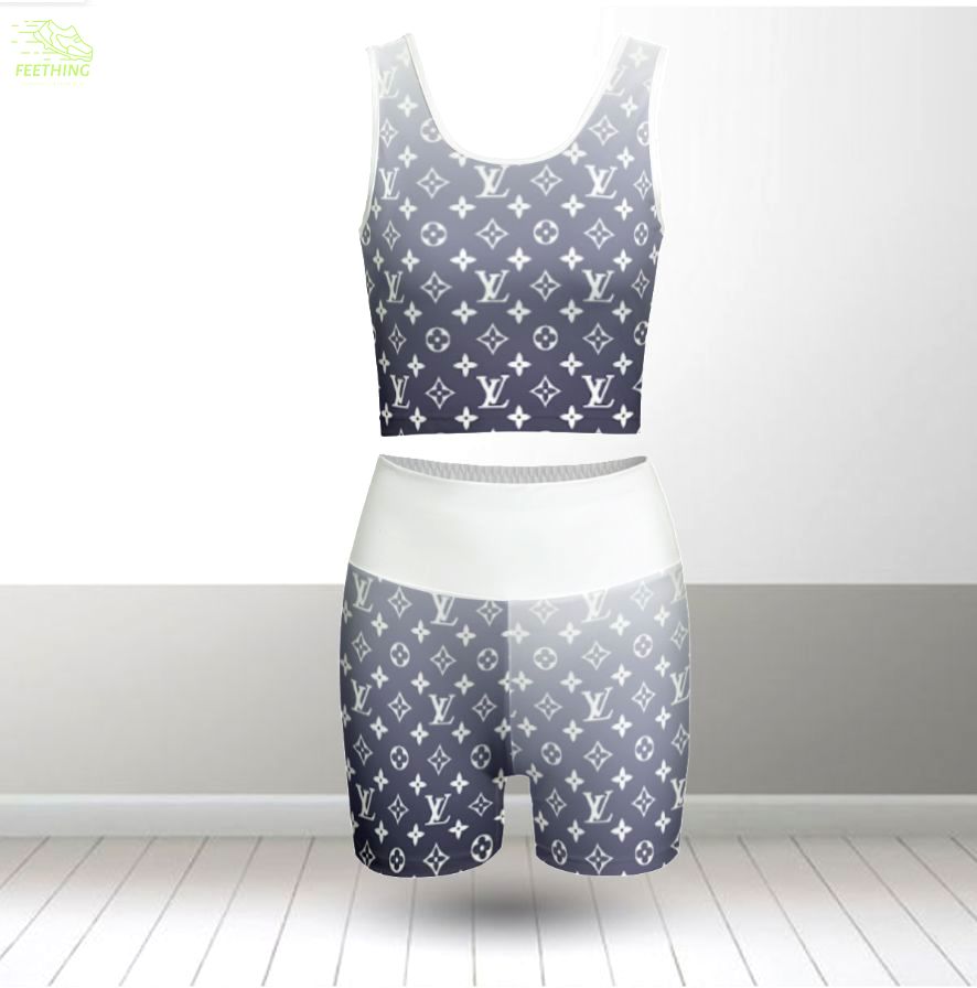 Louis vuitton summer women sport bra yoga set running outfit sby1012