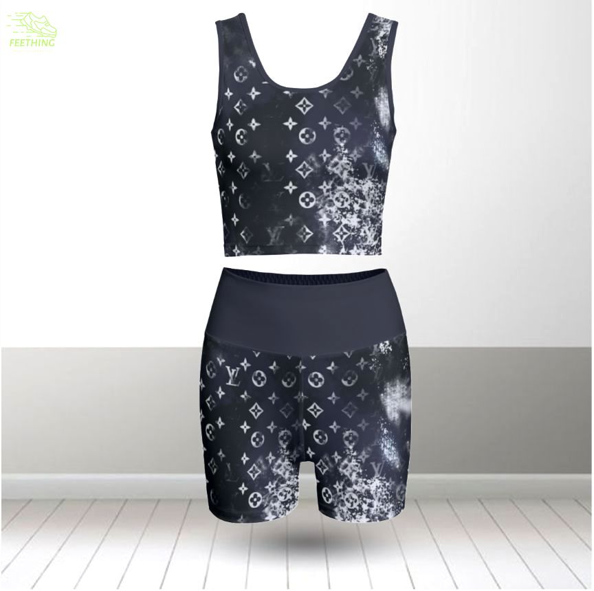 Louis vuitton summer women sport bra yoga set running outfit sby1013