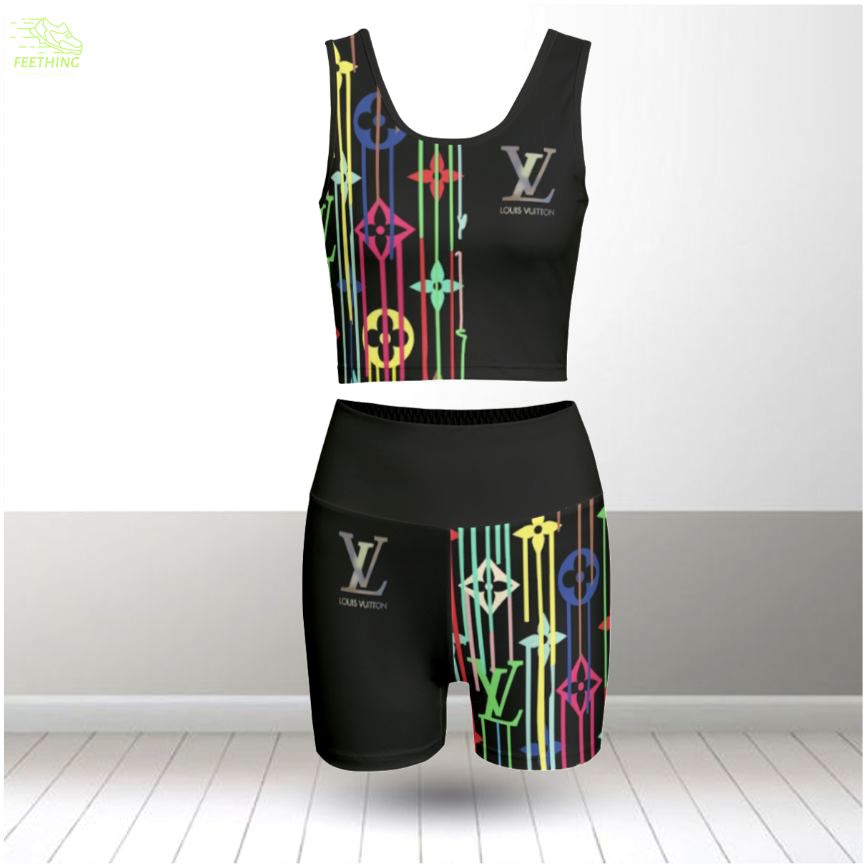 Louis vuitton summer women sport bra yoga set running outfit sby1016
