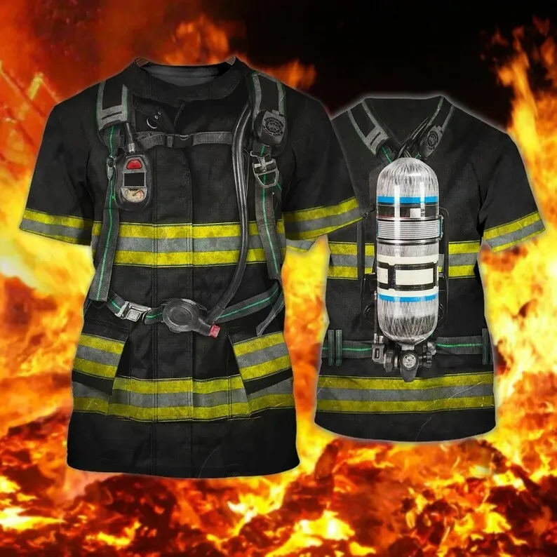 Firefighter gift, Firefighter 3D All Over Print T-Shirt Sizes S-5XL