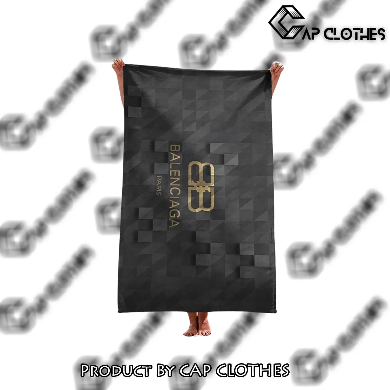 Balenciaga soft cotton bath large beach towel for women qs4 - cc-bt-110064