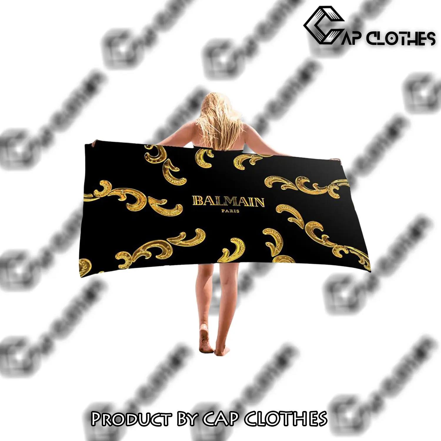 Balmain soft cotton bath large beach towel for women 4ib - cc-bt-399052