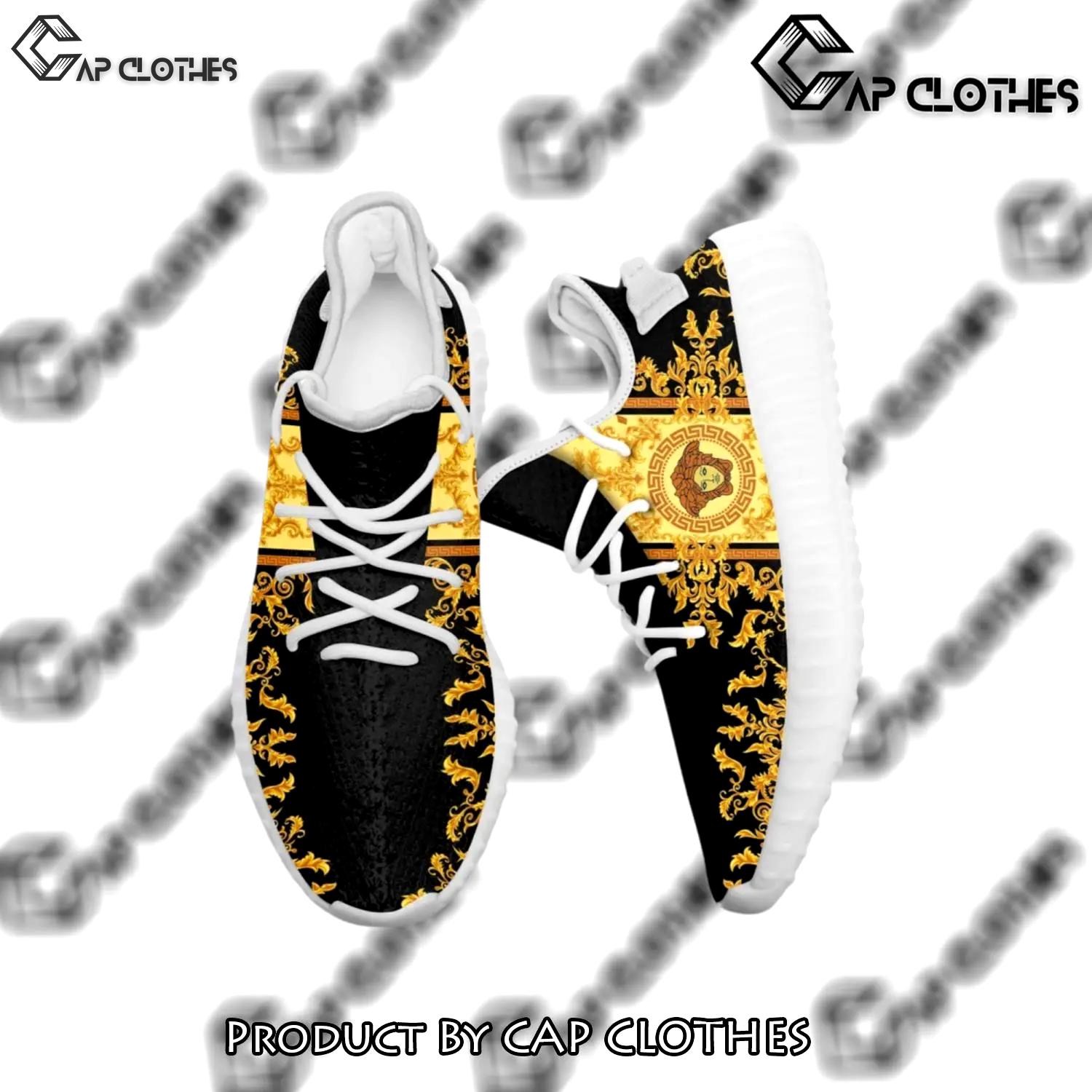 Buy gianni versace black gold yeezy boost shoes sport sneakers best for men women 50 yzes - cc-ys-501890