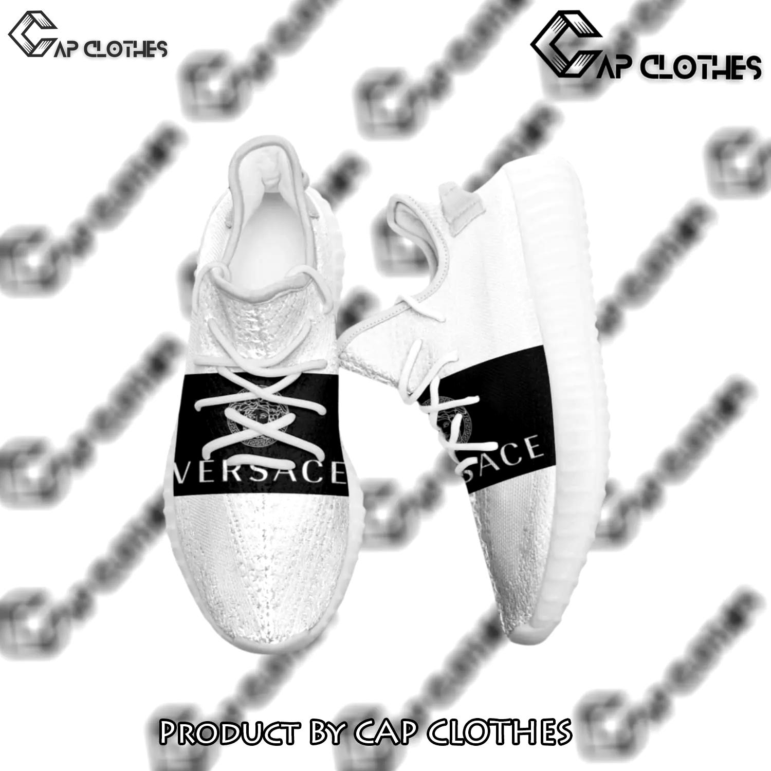 Buy gianni versace black white yeezy boost shoes sport sneakers best for men women 55 yzes - cc-ys-821875