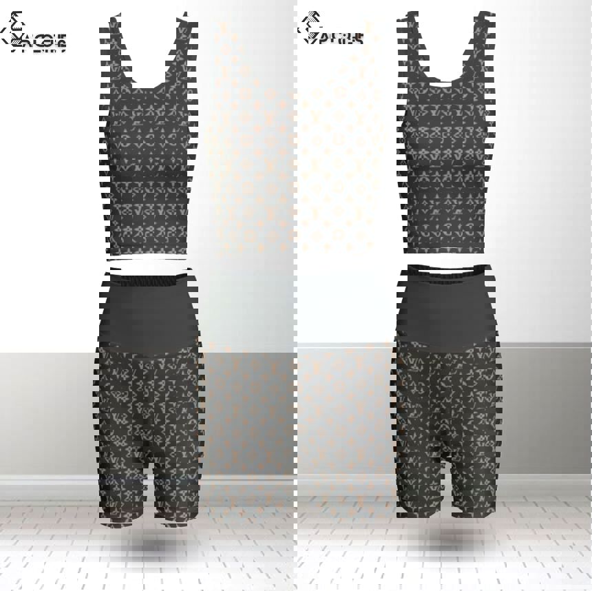 Louis vuitton summer women sport bra yoga set running outfit sby1004