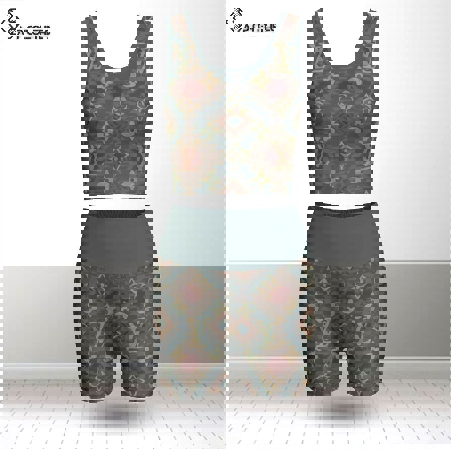 Louis vuitton summer women sport bra yoga set running outfit sby1015