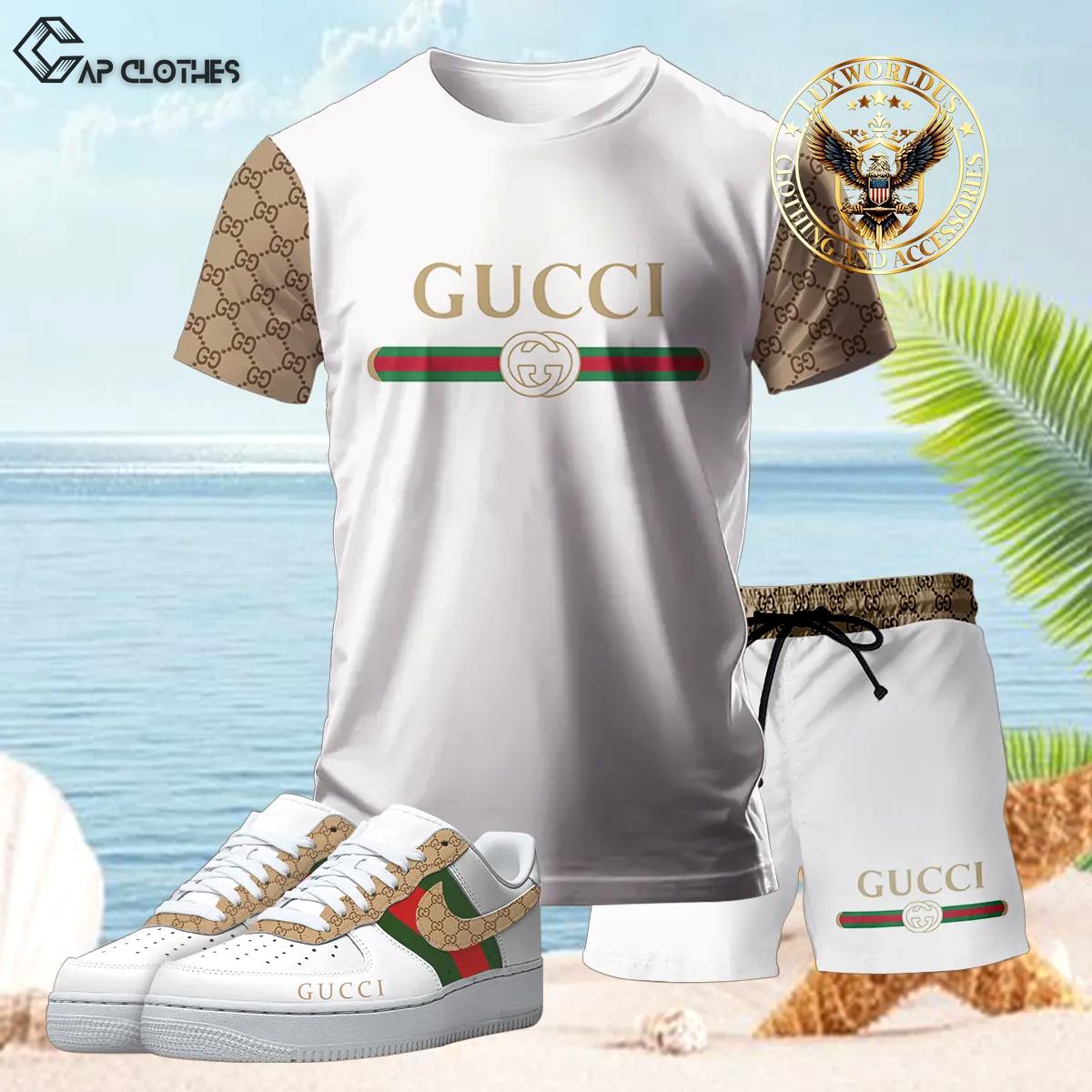 [new] premium gucci unisex set t-shirt & short x af1 sneaker 2024 lux-tx+stk+f40-gc136901