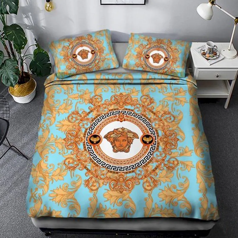 Versace luxury brand bedding set bedspread duvet cover set r home