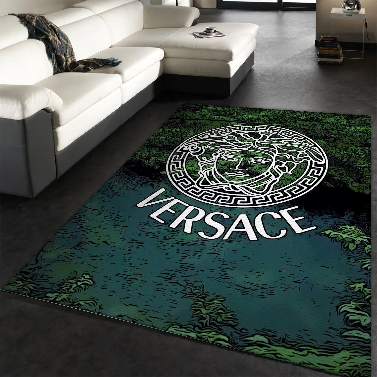 Versace area rug living room rug christmas gift us decor