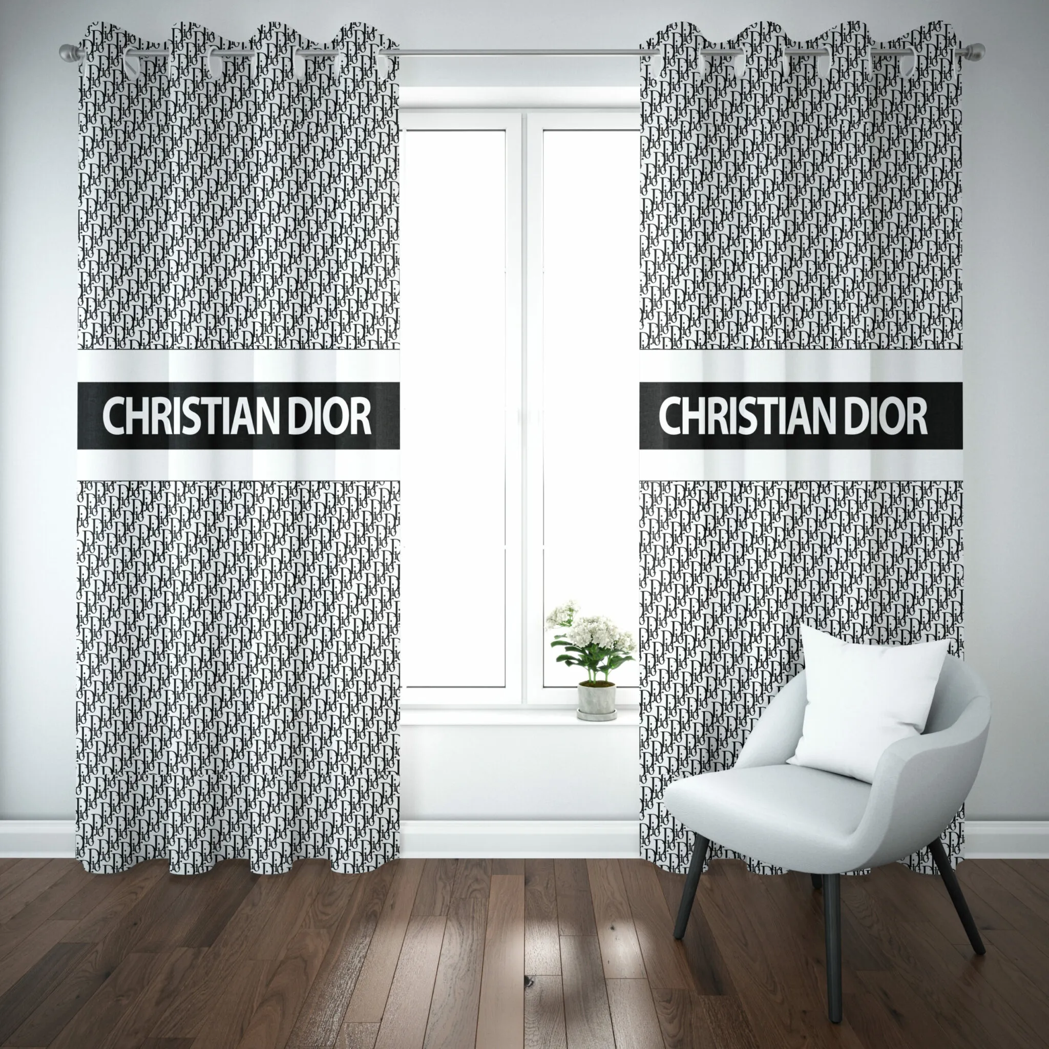 Dior luxury fashion window curtain trending 2023 for home decor