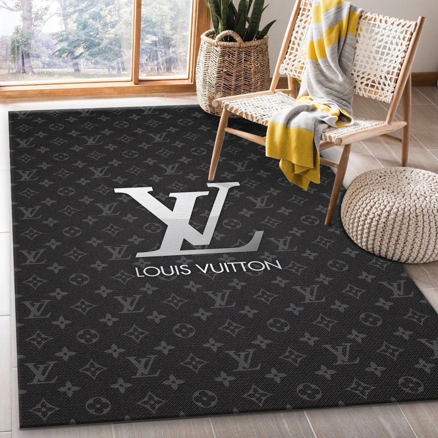 Louis vuitton fashion logo limited luxury brand rug carpet home decor 06 trending 2023