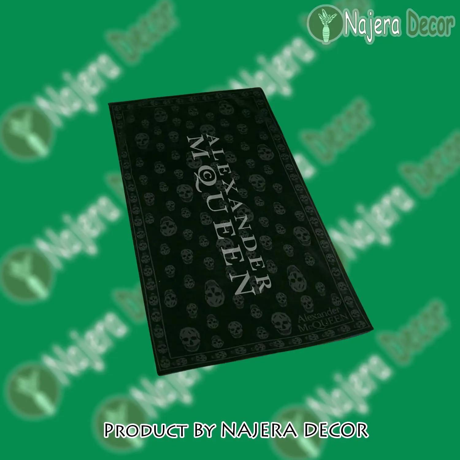 Alexander mcqueen soft cotton bath large beach towel hot 2023 item - nd-bt-244838