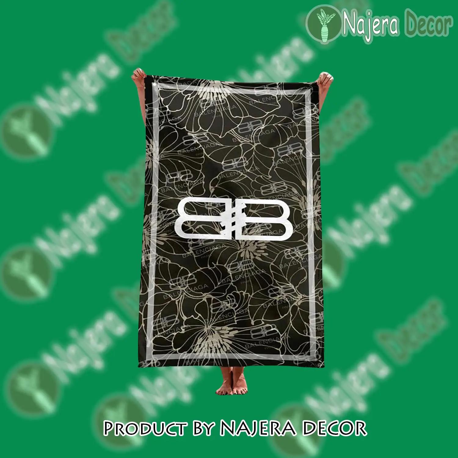 Balenciaga soft cotton bath large beach towel for women - nd-bt-692040