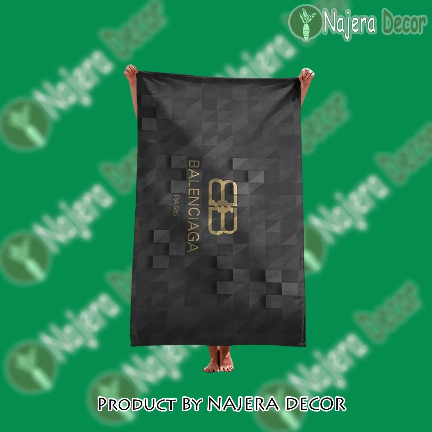 Balenciaga soft cotton bath large beach towel for women qs4 - nd-bt-700263