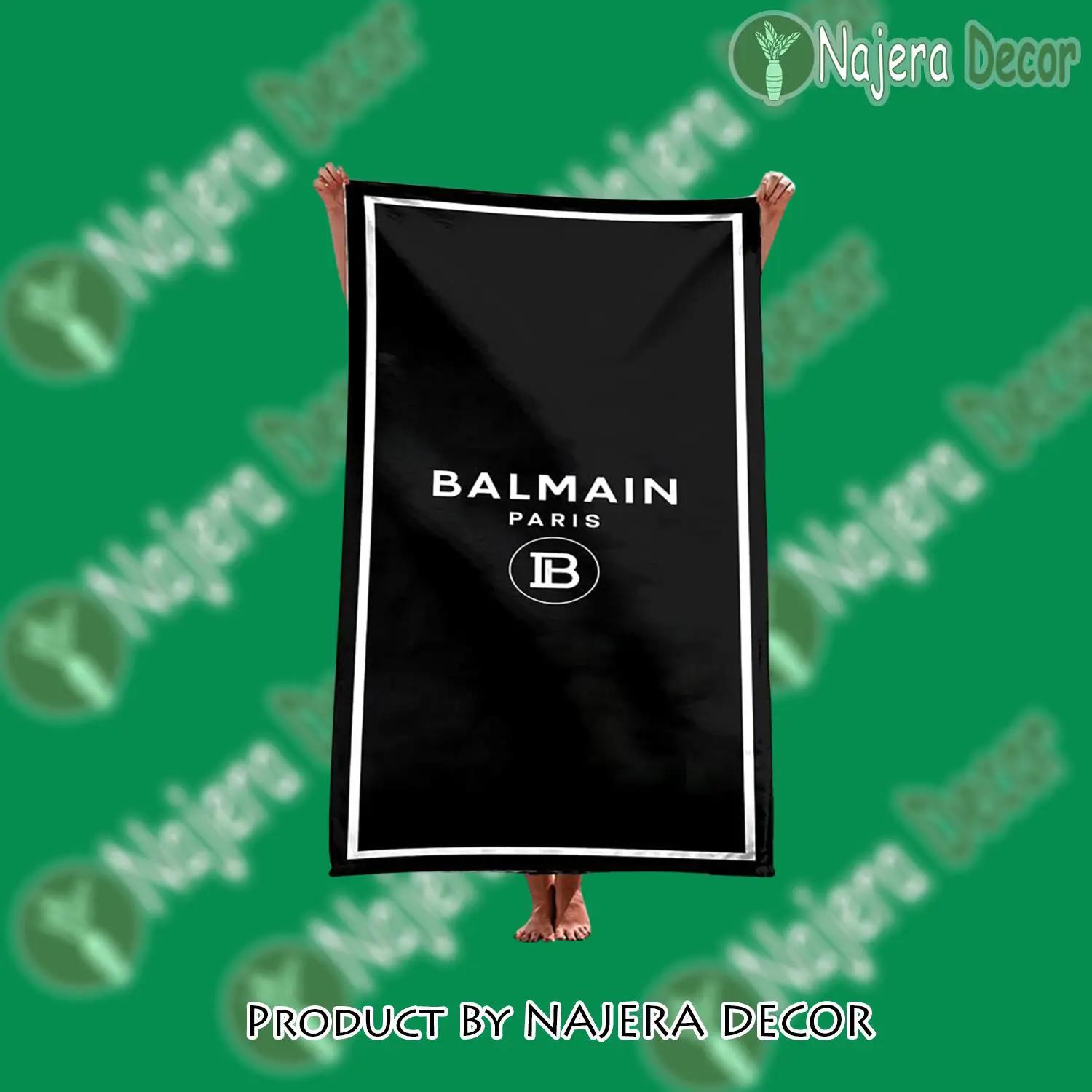 Balmain soft cotton bath large beach towel for women - nd-bt-726553