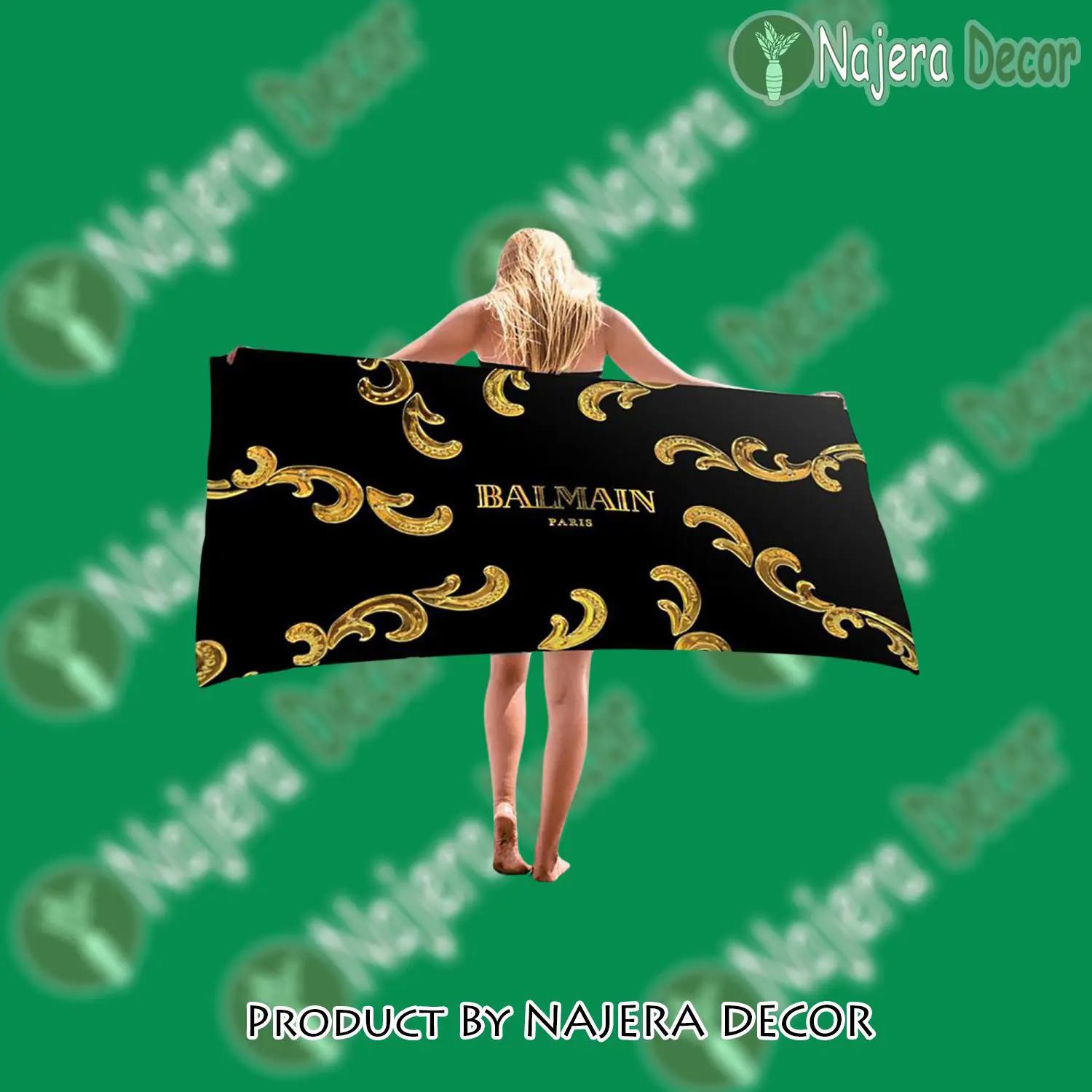 Balmain soft cotton bath large beach towel for women 4ib - nd-bt-125240