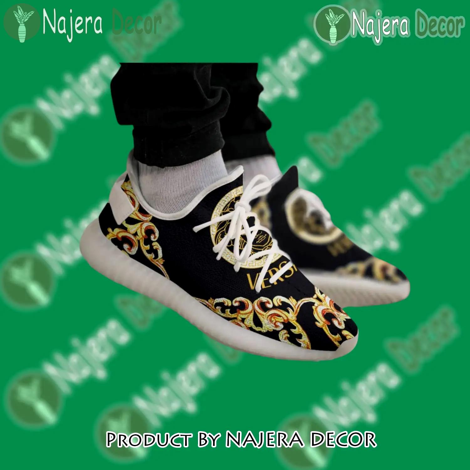 Buy gianni versace black white yeezy boost shoes sport sneakers best for men women 53 yzes - nd-ys-536216