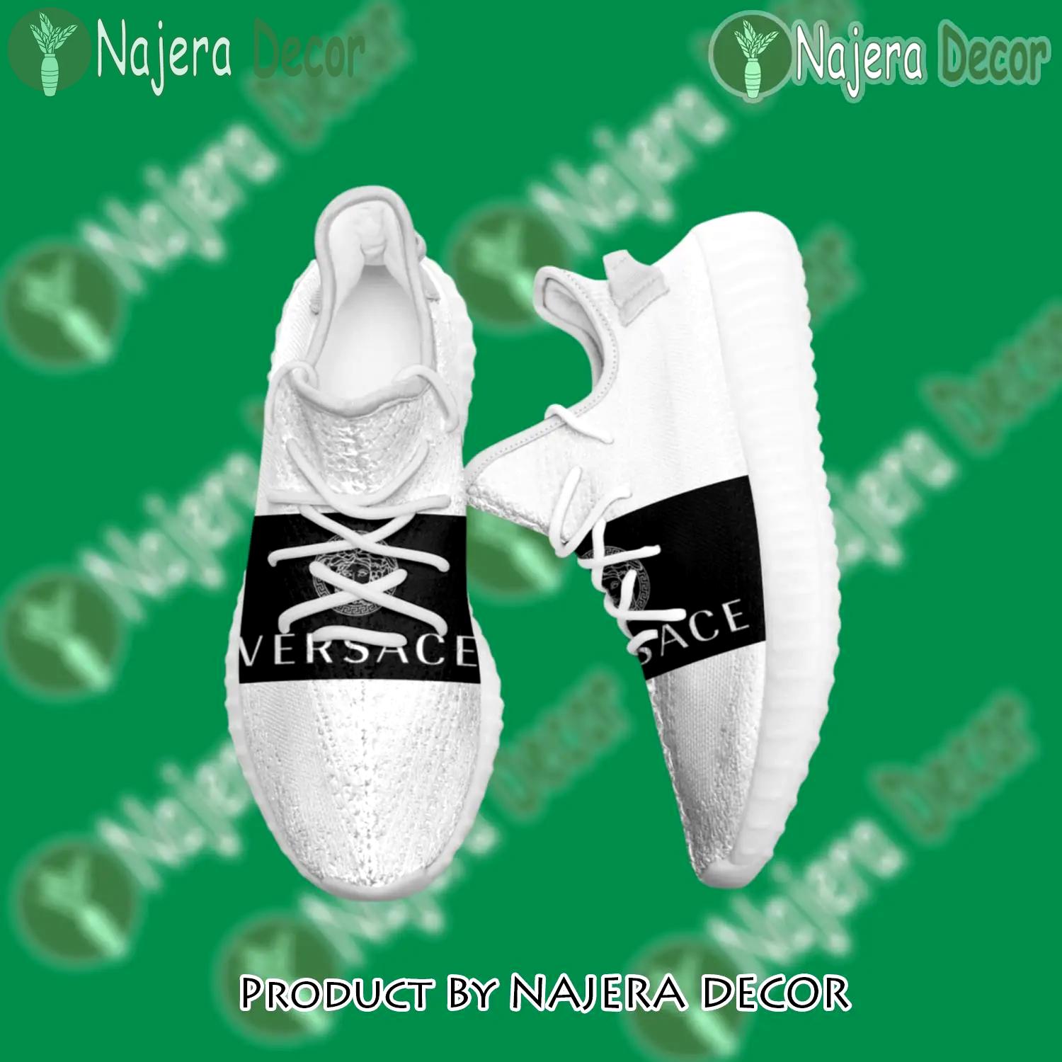 Buy gianni versace black white yeezy boost shoes sport sneakers best for men women 55 yzes - nd-ys-508086