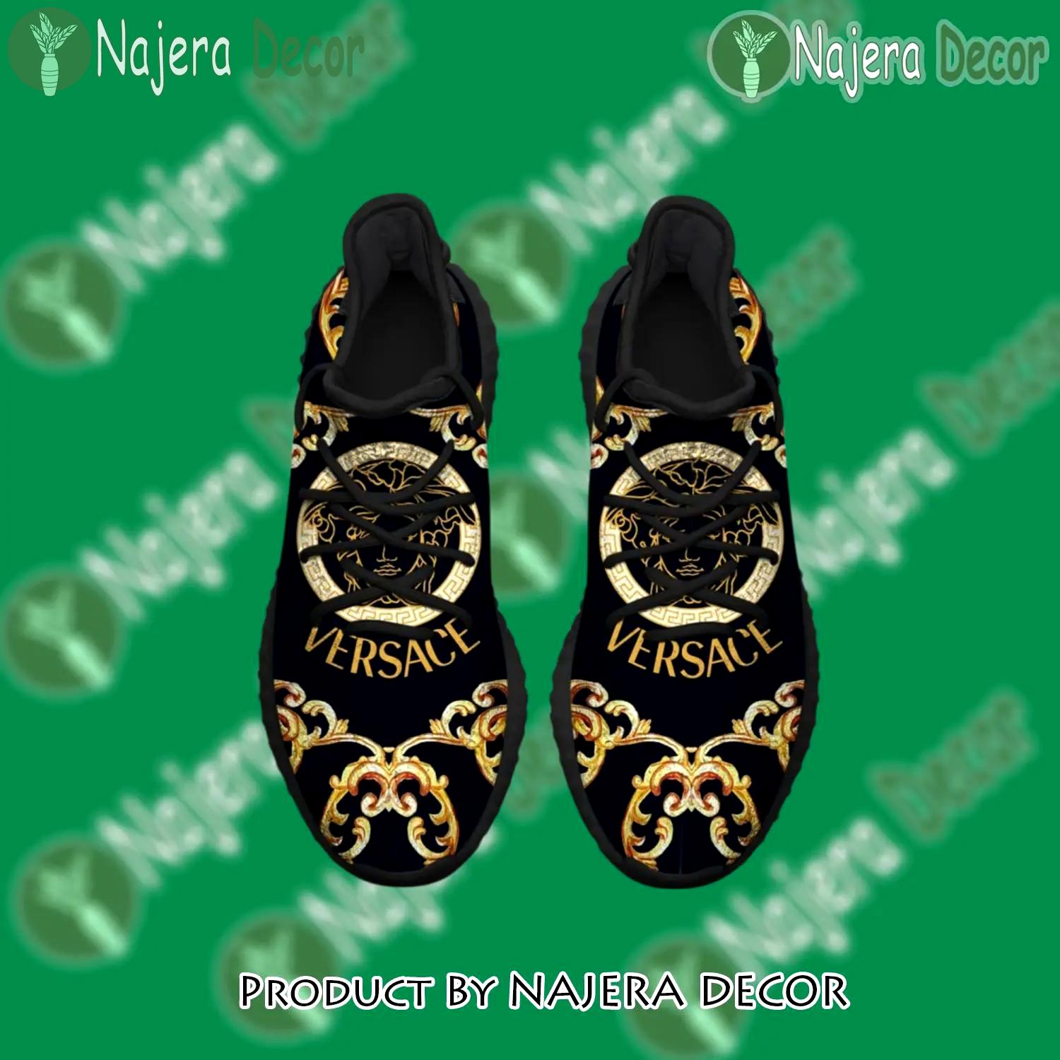 Buy gianni versace black yeezy boost shoes sport sneakers best for men women 60 yzes - nd-ys-353182