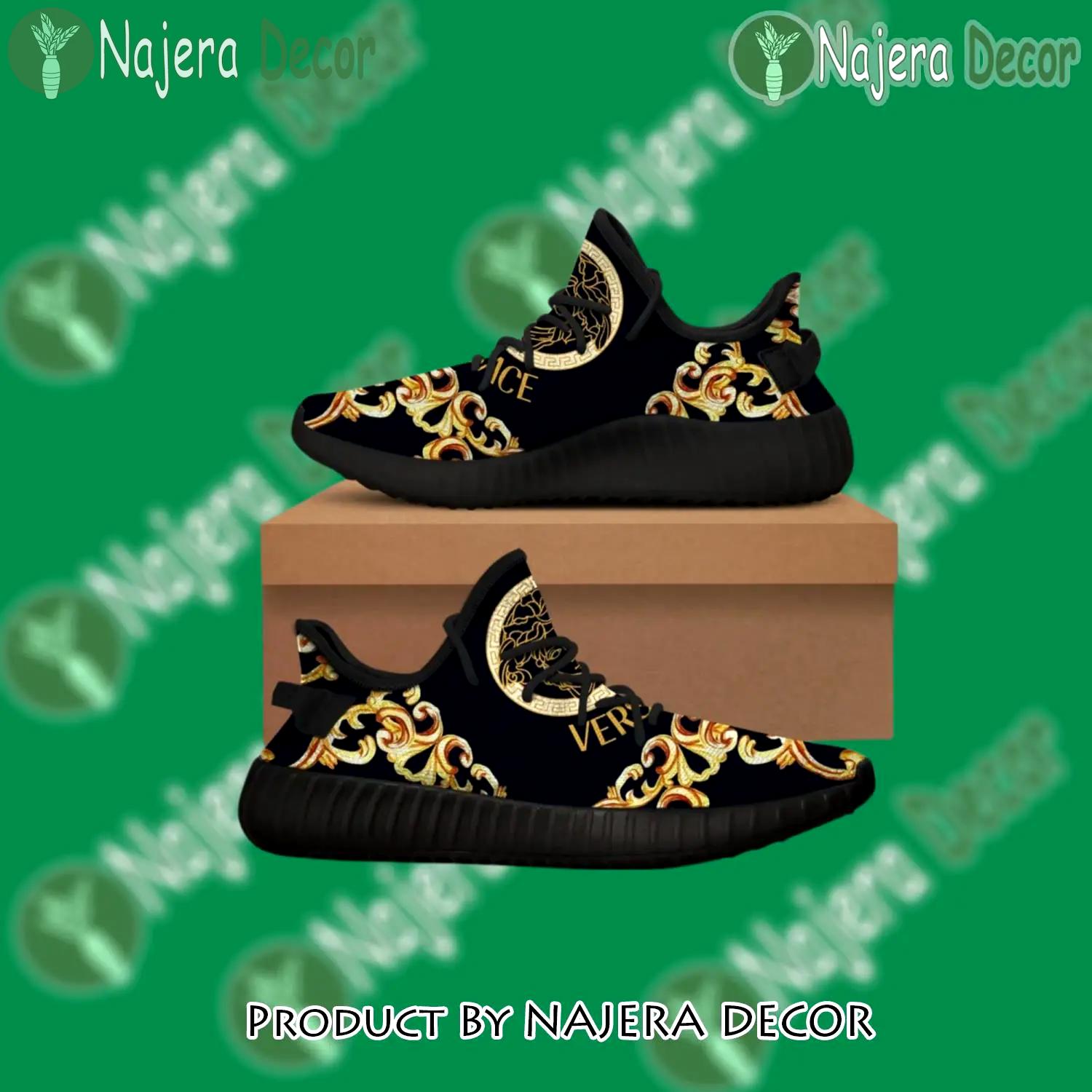 Buy gianni versace black yeezy boost shoes sport sneakers best for men women 63 yzes - nd-ys-393462