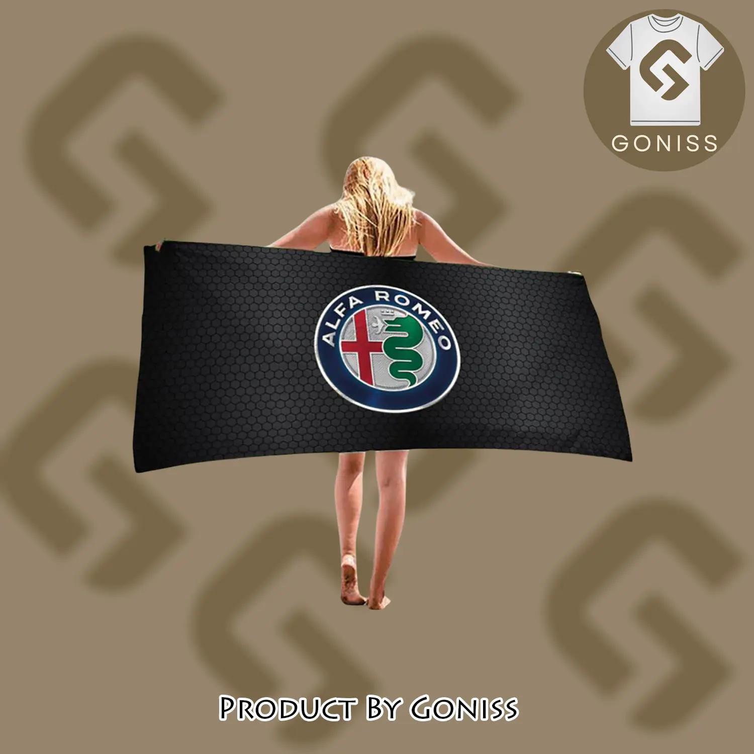 Alfa romeo soft cotton bath large beach towel for women - gn-bt-993349