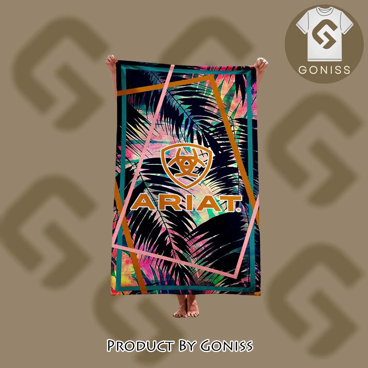 Ariat soft cotton bath large beach towel for women - gn-bt-672453