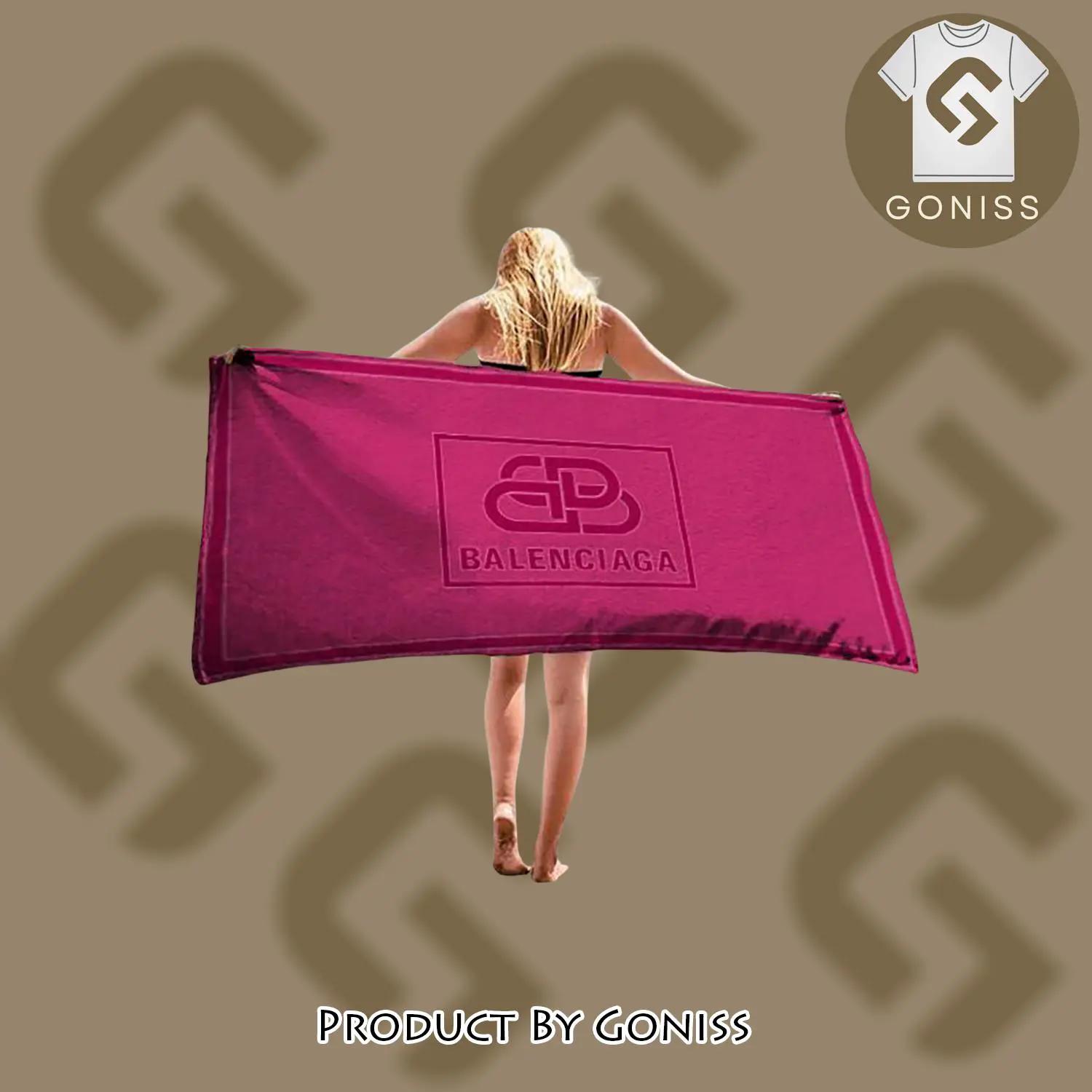 Balenciaga quick drying beach towel hot 2023 item-super absorbent bath towel - gn-bt-589641