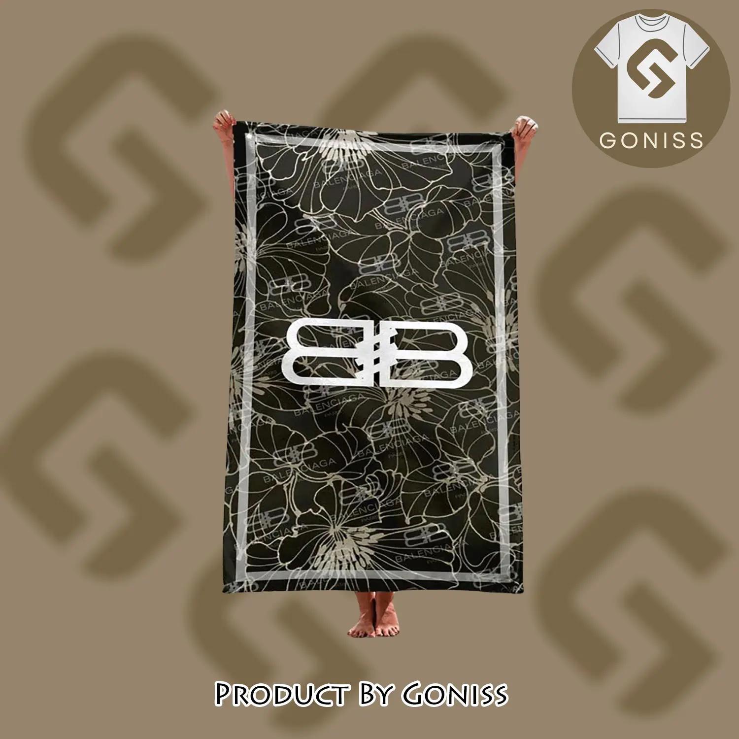 Balenciaga soft cotton bath large beach towel for women - gn-bt-108251