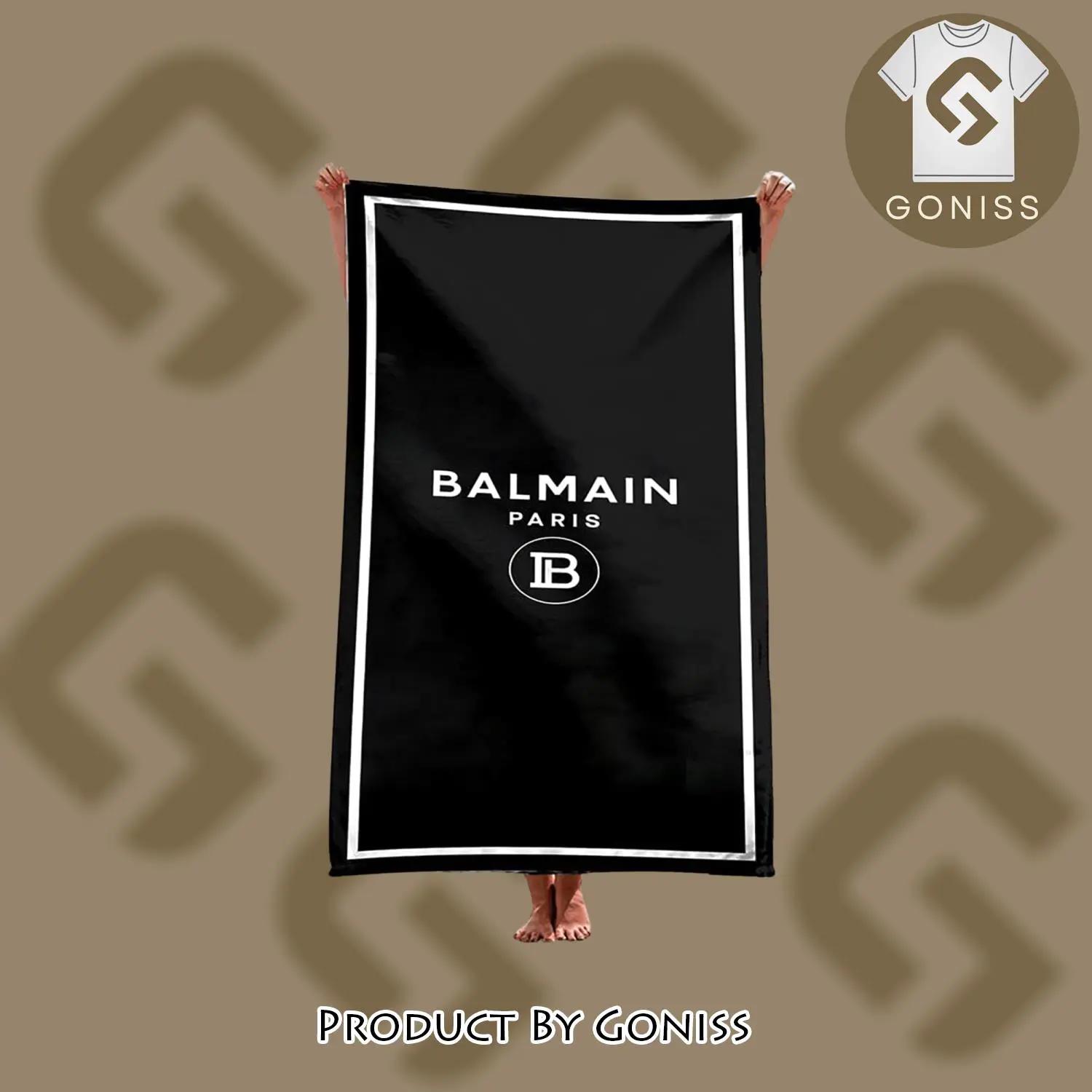 Balmain soft cotton bath large beach towel for women - gn-bt-835765