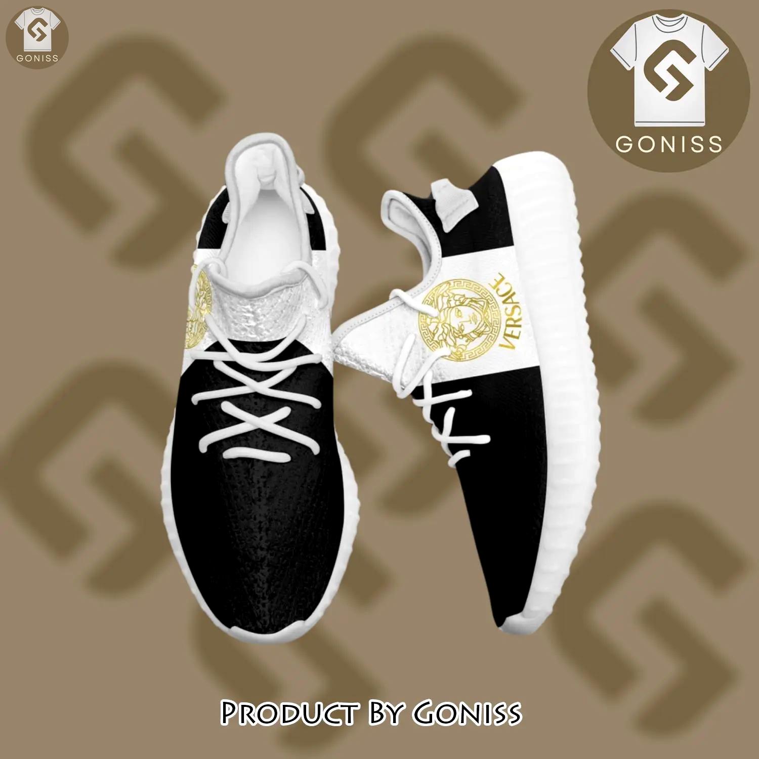 Buy gianni versace black white yeezy boost shoes sport sneakers best for men women 45 yzes - gn-ys-695066