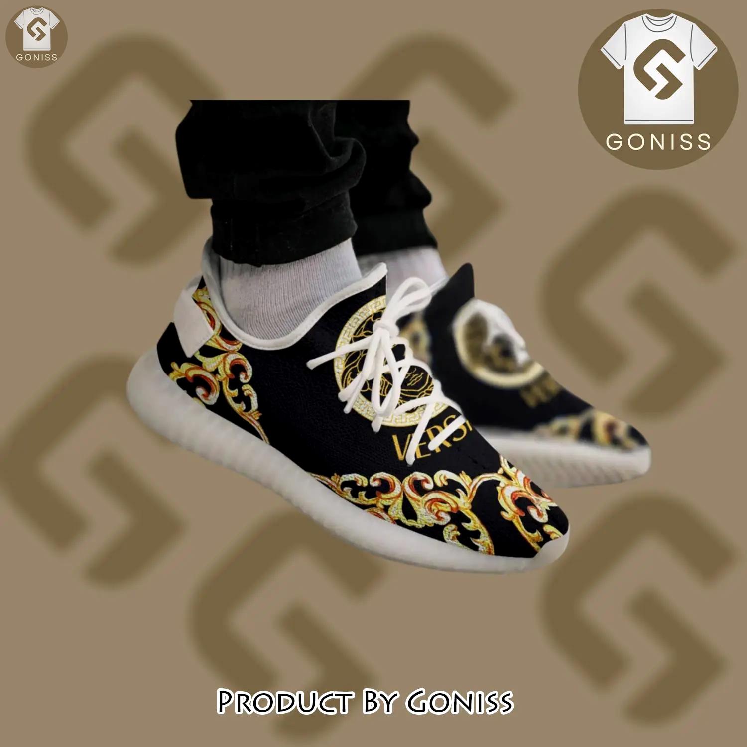 Buy gianni versace black white yeezy boost shoes sport sneakers best for men women 53 yzes - gn-ys-992396