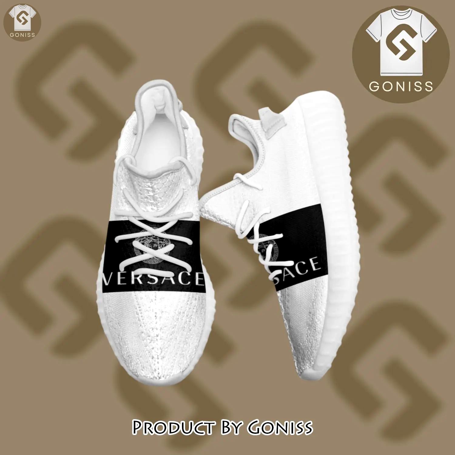 Buy gianni versace black white yeezy boost shoes sport sneakers best for men women 55 yzes - gn-ys-201589