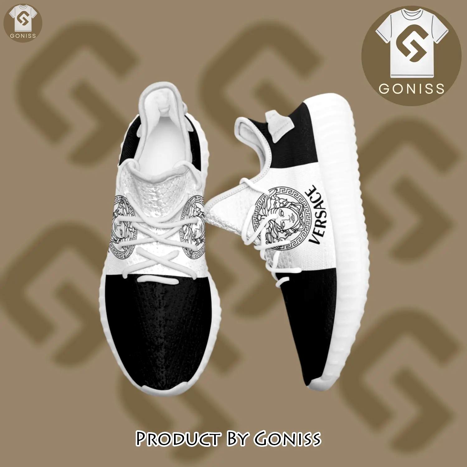 Buy gianni versace black white yeezy boost shoes sport sneakers best for men women 56 yzes - gn-ys-108897