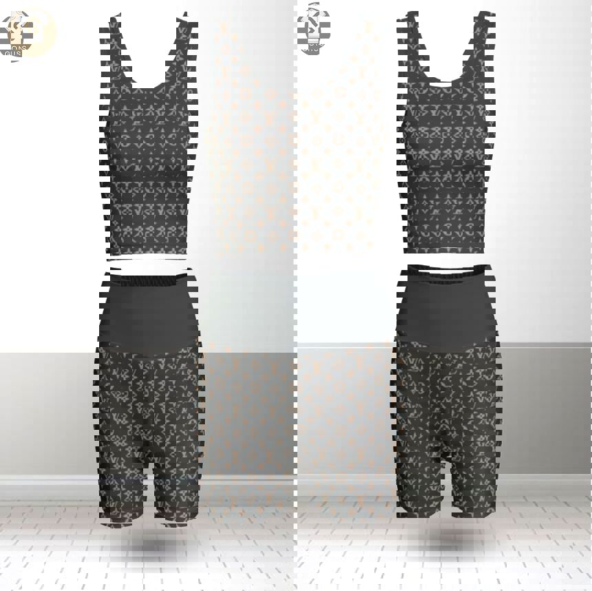 Louis vuitton summer women sport bra yoga set running outfit sby1004