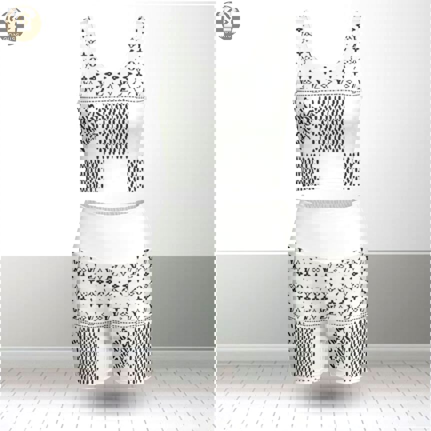 Louis vuitton summer women sport bra yoga set running outfit sby1011