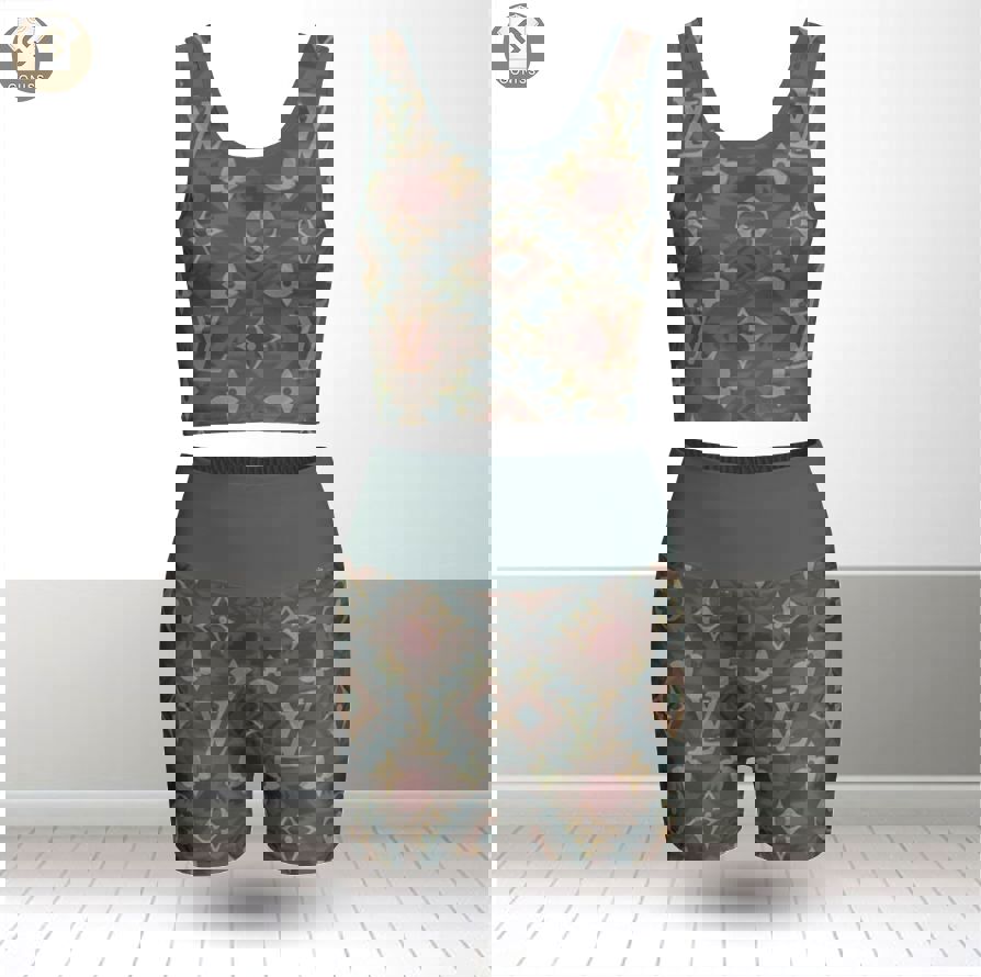 Louis vuitton summer women sport bra yoga set running outfit sby1015