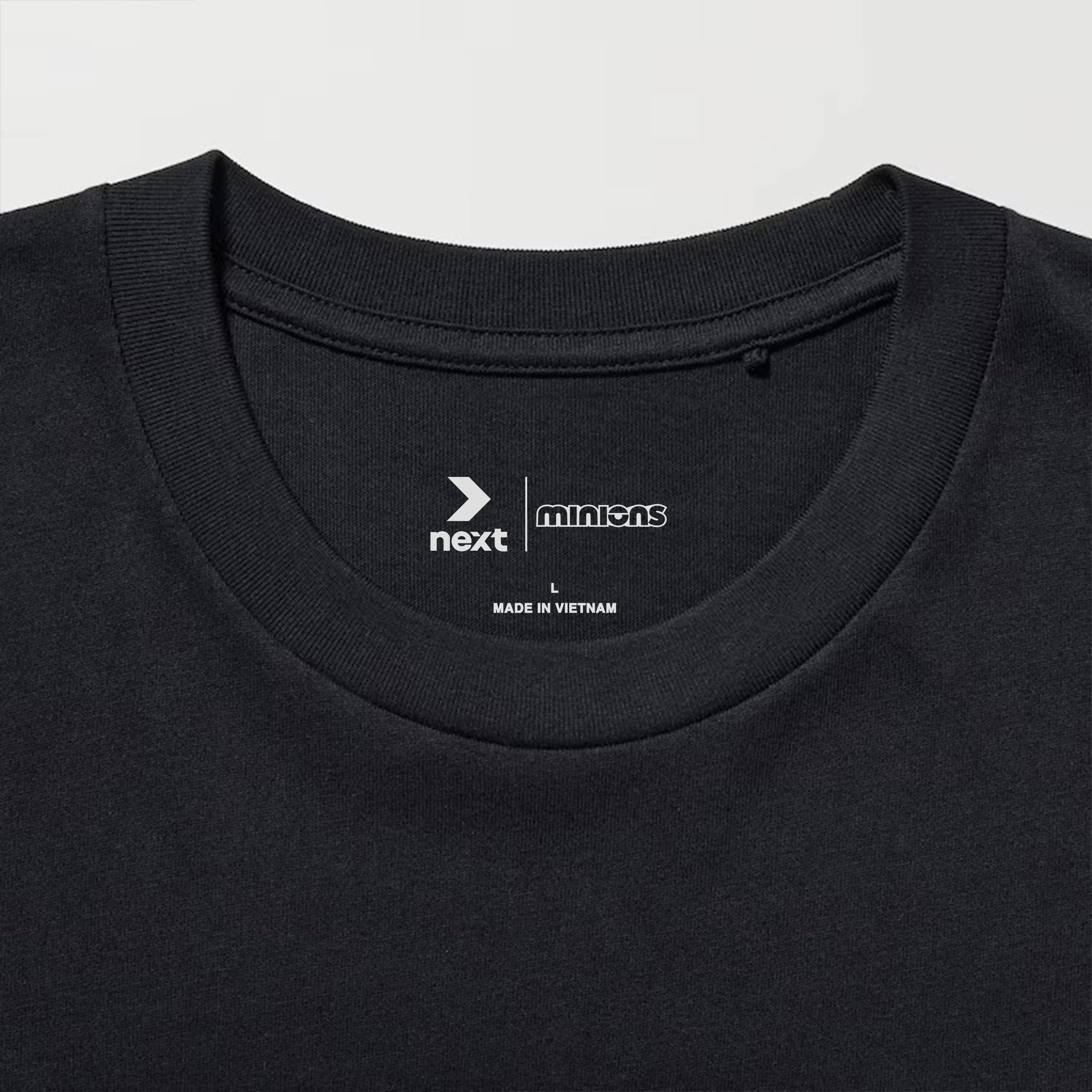 Minions figh with kung-fu sounds t-shirt / đen