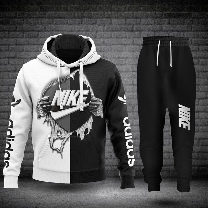 Nike in adidas hoodie long pants 81