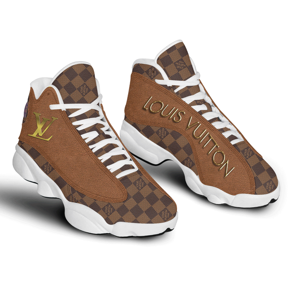 Luxury outfit brown louis vuitton air jordan 13 sneakers shoes louis vuitton gifts for men and women