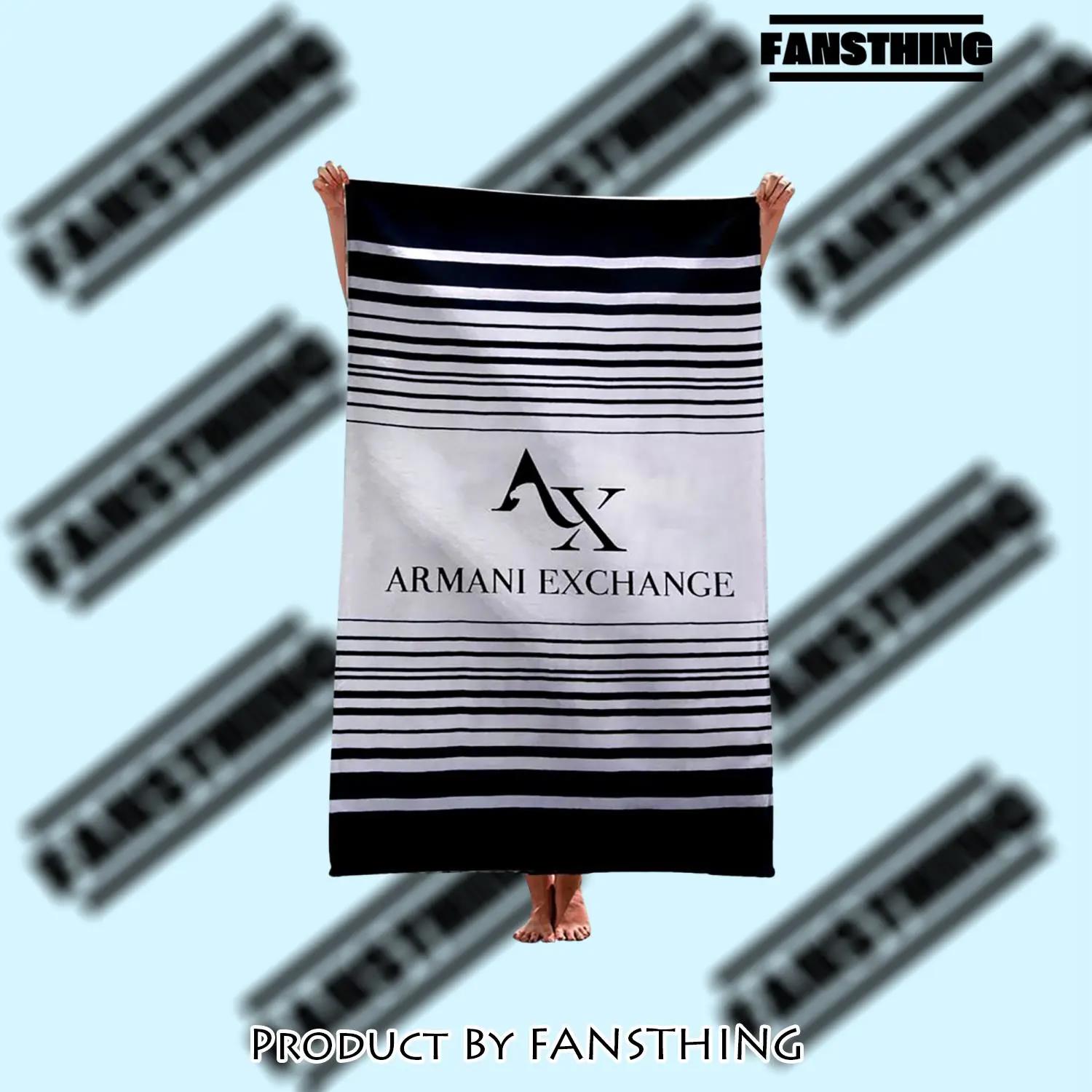 Armani exchange soft cotton bath large beach towel for women - fst-bt-209416